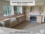 Solid Beech Shaker Doors - Ready To Paint