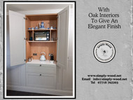 Painted, solid wood, shaker style, addition to an existing kitchen.