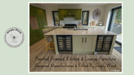 Painted Framed Kitchen In Two Shades Of Green