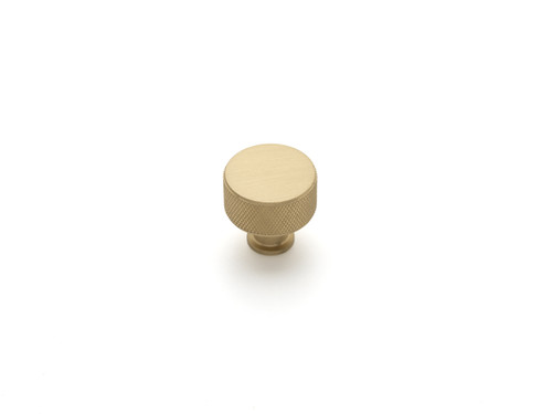 FENDER KNURLED, Round Post Knob, 30mm Diameter, Satin Brass