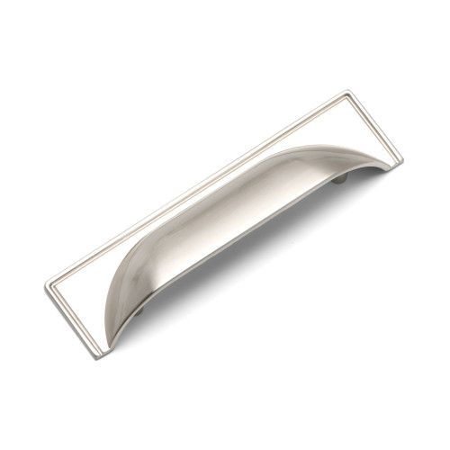 WINDSOR, Cup Handle, 96mm Centres, Brushed Nickel