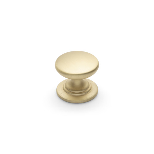 WINDSOR, Round Knob, 32mm Diameter, Satin Brass