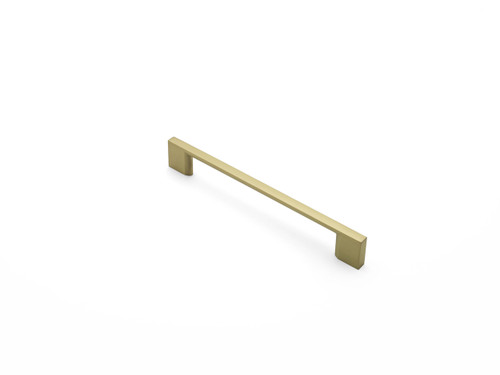 SLIM SQUARE, D Handle, 160mm Centres, Satin Brass