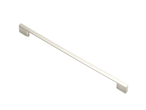 SLIM SQUARE, D Handle, 256mm Centres, Brushed Nickel