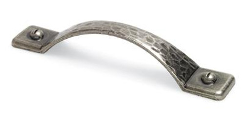 MOTTLED, D Handle, 128mm Centres, Pewter