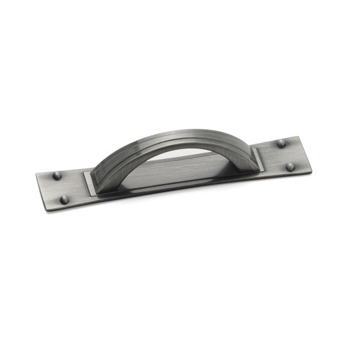 TITAN, D Handle & Back Plate, 64mm Centres, Pewter