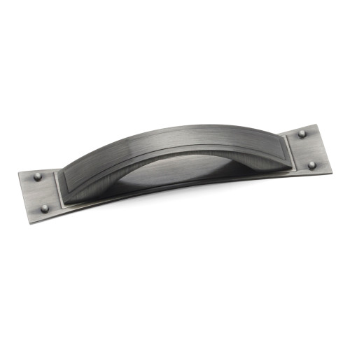 TITAN, D Handle & Back Plate, 96mm Centres, Pewter