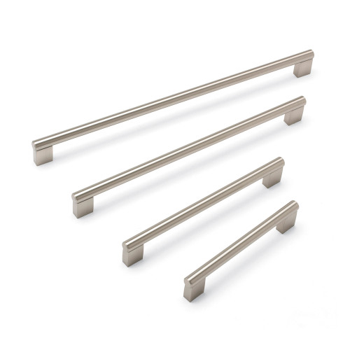 ARIES, Bar Handle, 192mm Centres, Brushed Nickel