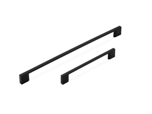 SLIM SQUARE, D Handle, 320mm Centres, Matt Black