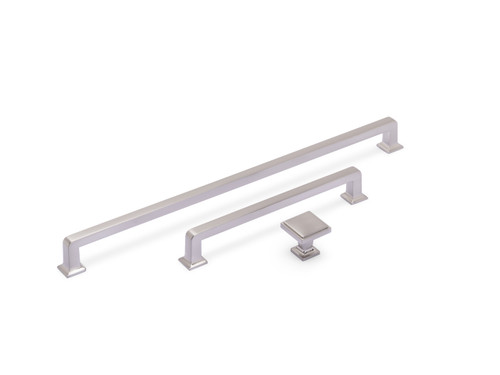 INES, D Handle, 160mm Centres, Brushed Nickel