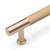 FENDER KNURLED, T Bar Handle, 160mm Centres, Satin Brass