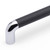 LANY KNURLED, D Handle, 160mm Centres, Black / Chrome