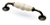 WINCHESTER, D Handle, 128mm Centres, Antique / Cream Crackle