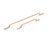 LISSE, Strap Handle, 320mm Centres, Champagne Gold