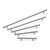 HOLLOW STAINLESS STEEL, T Bar Handle, 177mm Centres, Brushed Nickel