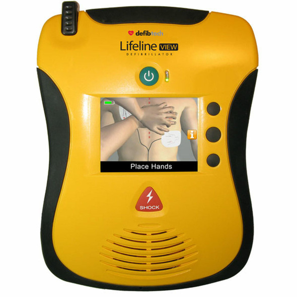 Defibtech Lifeline VIEW - Semi-Automatic Defibrillator with Integrated Video Instructions 