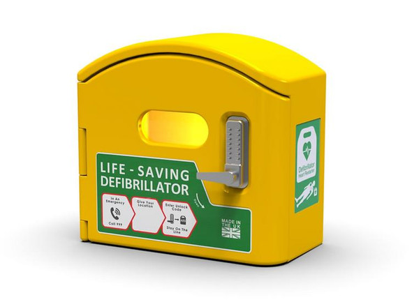 Risk Assessment Products DefibCaddy External Locked Defibrillator Cabinet 