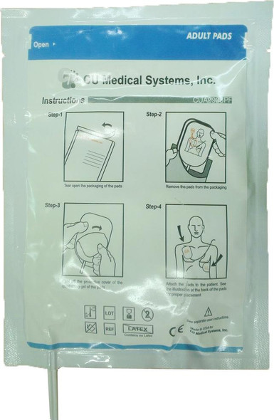CU Medical Systems Electrode Pads Adult Pre-connect, for IPAD NF1200 (1 Pair) 