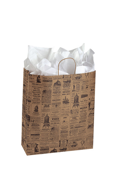 Jumbo Newsprint Paper Bags - Case of 100zoom