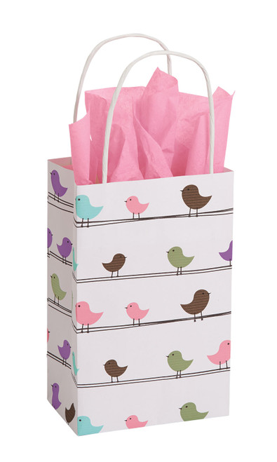 Small Little Birdies Paper Bags - Case of 100zoom