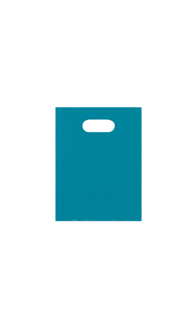 Small Low Density Teal Merchandise Bags - Case of 1,000zoom