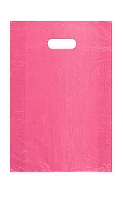 Medium High Density Pink Merchandise Bags - Case of 1,000zoom