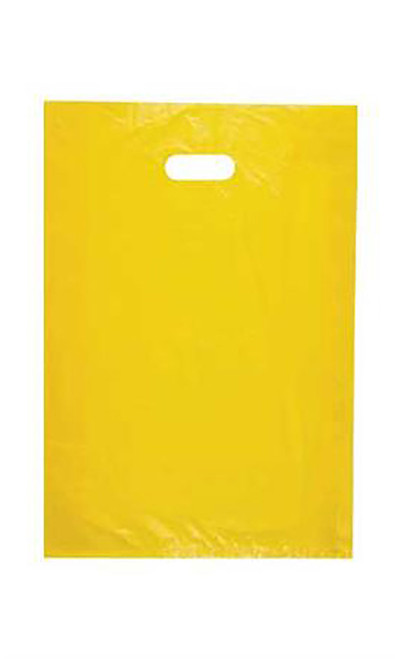Medium High Density Yellow Merchandise Bags - Case of 1,000zoom