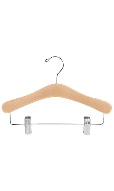 Wood 12" Children's Skirt & Pants Hangers - Case of 50zoom