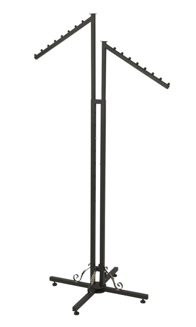 Boutique Vintage 2-Way Clothing Rack with Slant Armszoom