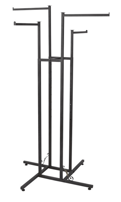 Boutique Vintage 4-Way Clothes Rack with Straight Armszoom