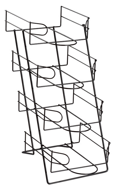 4-Tier Black Countertop Cap/Hat Display Standzoom