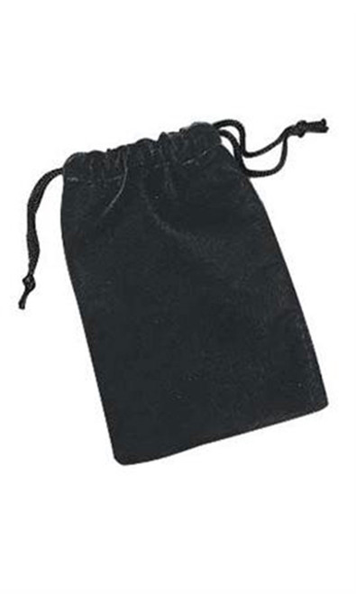 Small Black Velvet Drawstring Pouches - Case of 60zoom