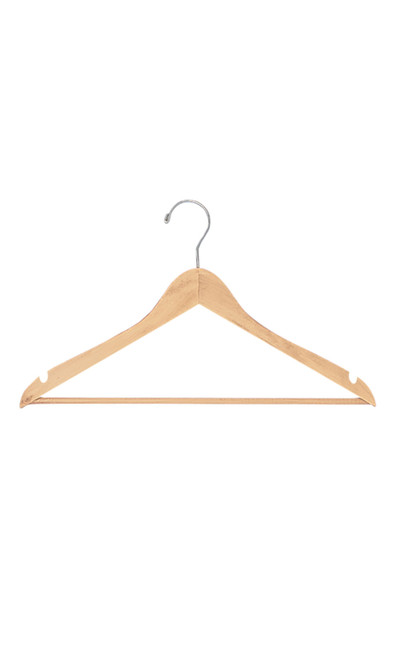 Wood 17" All Purpose Hangers - Case of 20zoom