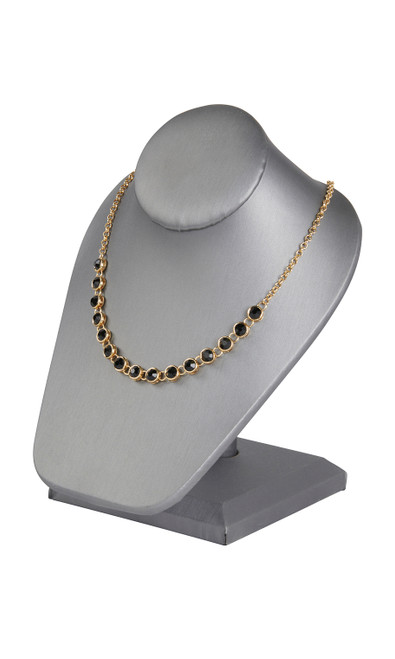 Gray Necklace Display On Stand - Case of 3zoom