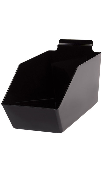 Black Plastic Dump Bin - 6” X 5 ½” X 11 ½”  - Case of 2zoom