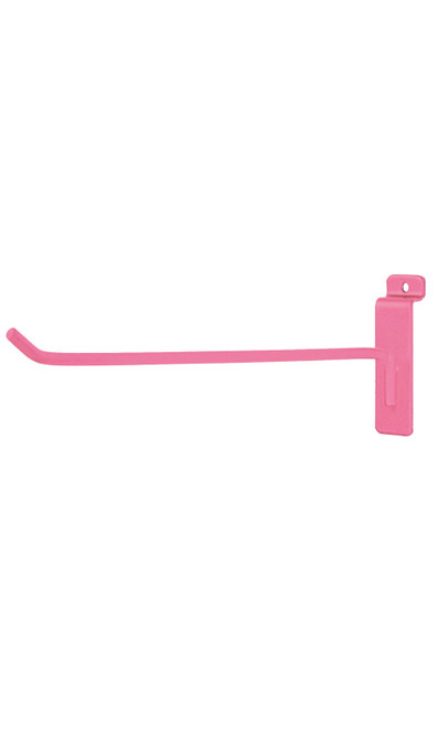10" Hot Pink Peg Hook for Slatwall - Case of 50zoom