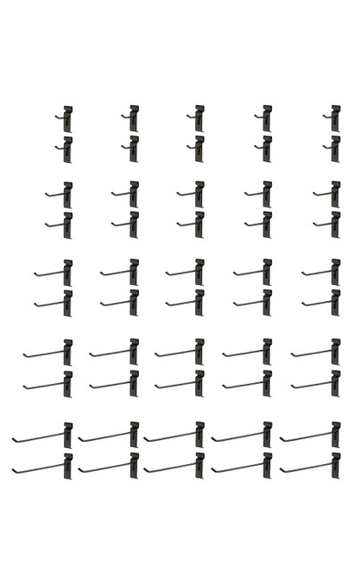 Peg Hooks for Wire Grid Variety Pack - Case of 50zoom