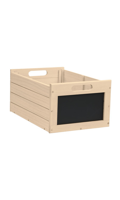 Medium Antique White Wood Chalkboard Crate - Case of 3zoom
