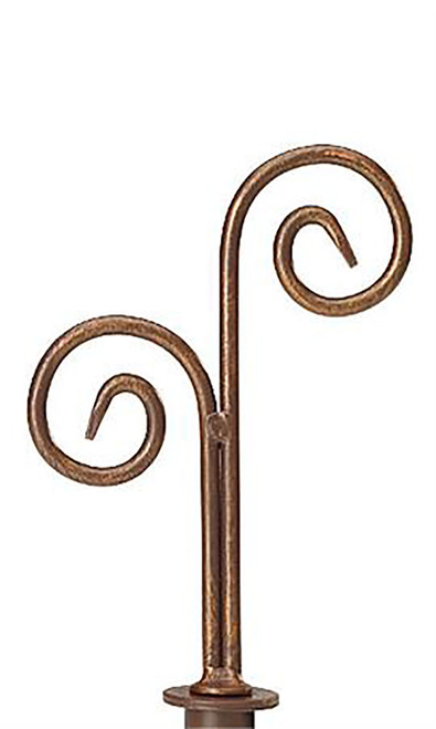 Boutique Cobblestone Double Curl Round Fitting Finialzoom