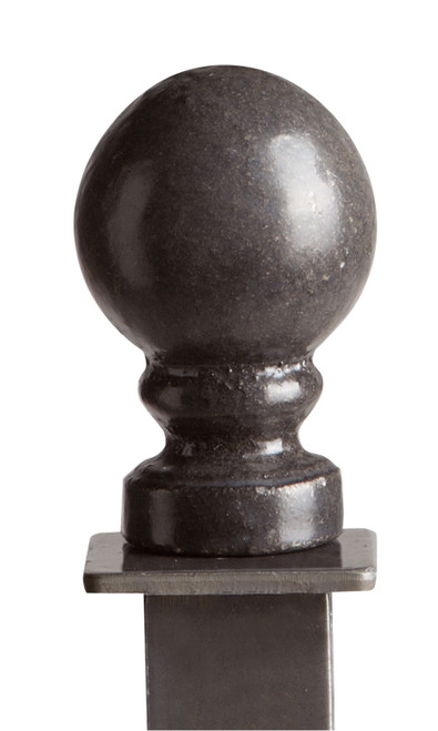 Boutique Raw Steel Ball Square Fitting Finialzoom