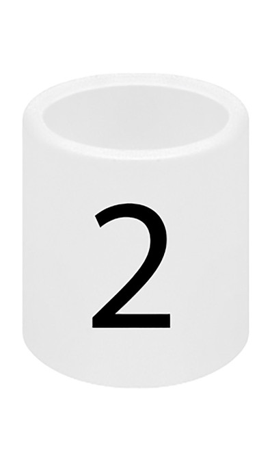 Mini Slip On Size Markers - Size 2- pack of 50zoom