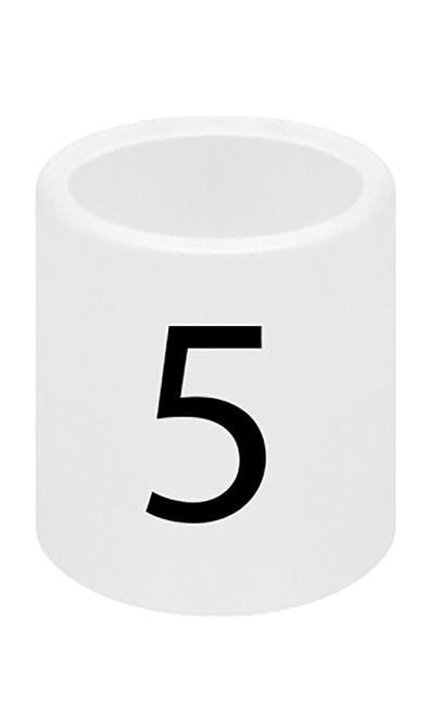 Mini Slip On Size Markers - Size 5 - pack of 50zoom