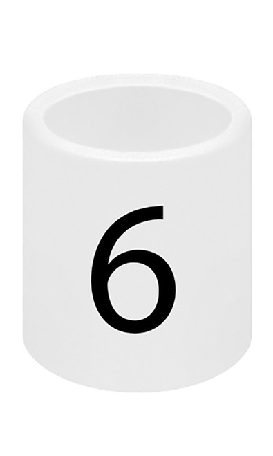 Mini Slip On Size Markers - Size 6- pack of 50zoom