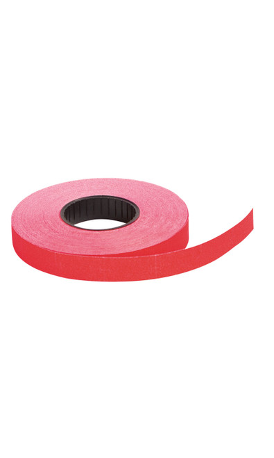 Fluorescent Red SSW 1-Line Pricing Gun Labels  3/4"W x 3/8"H- 1,000 labels per rollzoom