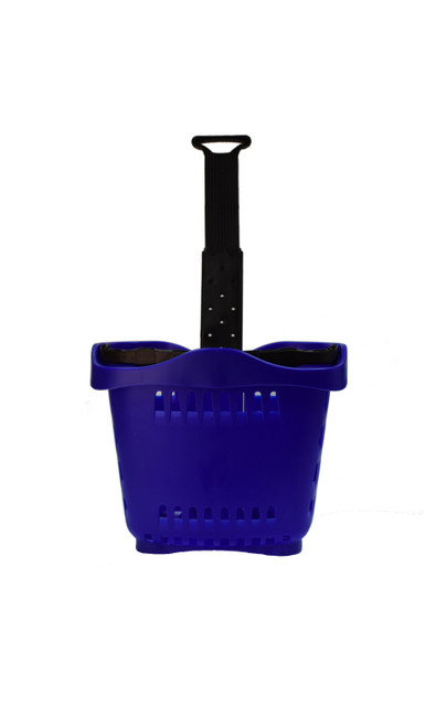 Rolling Blue Shopping Baskets - Set of 10zoom