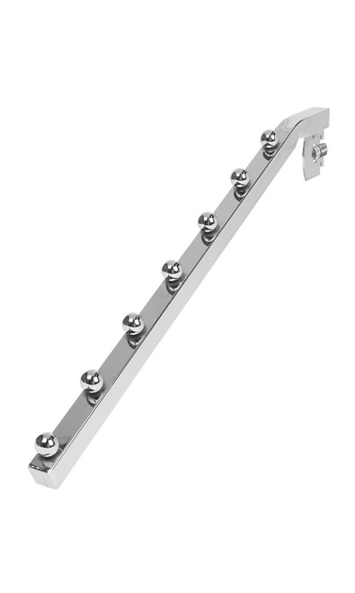 Chrome 7-Ball Waterfall for Slotted Standard - ½ inch slots 1 inch on center - Pack of 5zoom