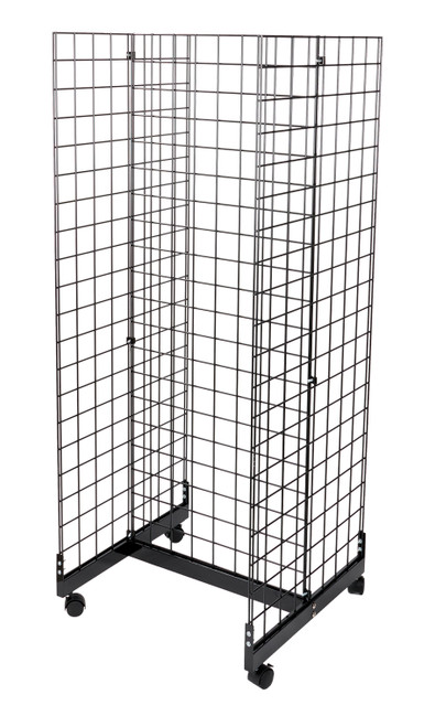 2 Foot x 2 Foot Black Grid Gondola Unitzoom