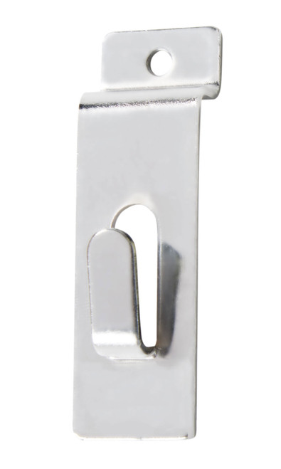Chrome Notch Hook for Slatwall - Case of 25zoom