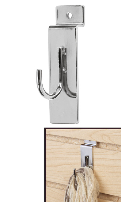 Chrome Display Hook for Slatwall - Case of 25zoom