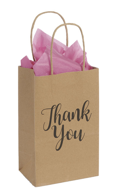 Small Thank You Paper Bags - Case of 100zoom
